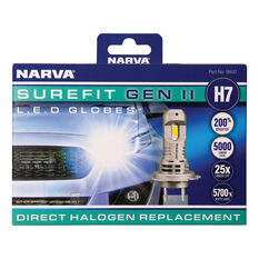 Narva Surefit LED Headlight Globes H7 12/24V, , scanz_hi-res