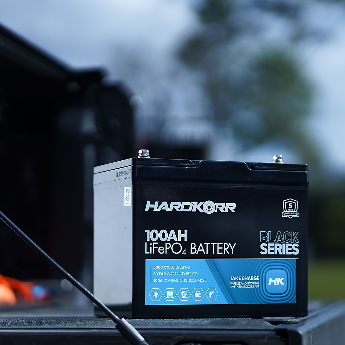 Hardkorr 100Ah LiFePO4 Battery With Bluetooth, , scanz_hi-res
