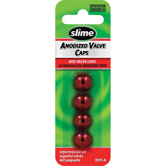 Slime Valve Caps - Anodized, Red, 4 Piece, , scanz_hi-res