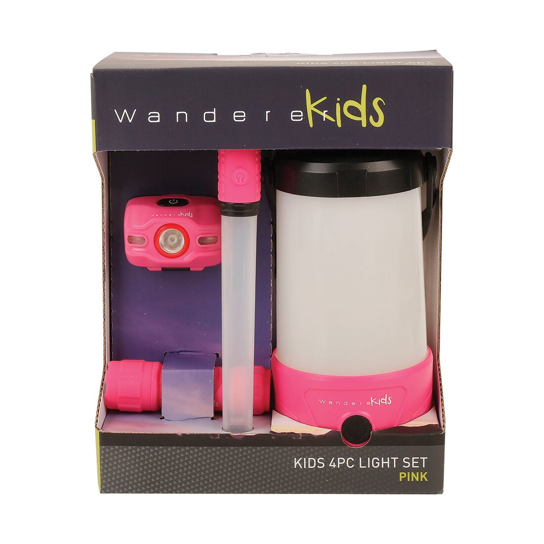 Wanderer Kids 4 Piece Lighting Set Pink, , scanz_hi-res