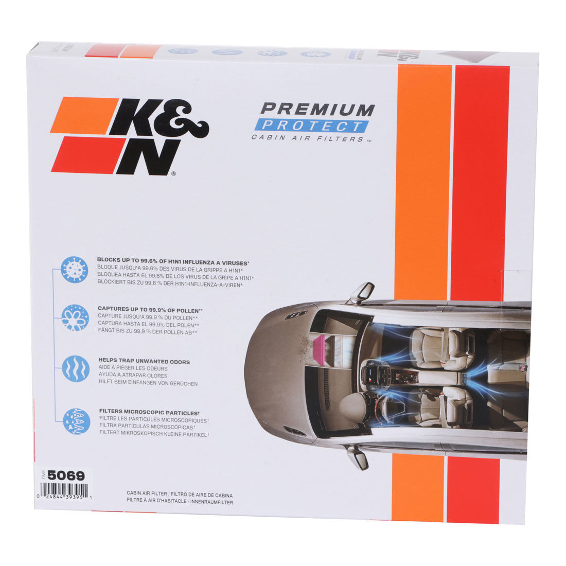 K&N Premium Disposable Cabin Air Filter - DVF5069, , scanz_hi-res