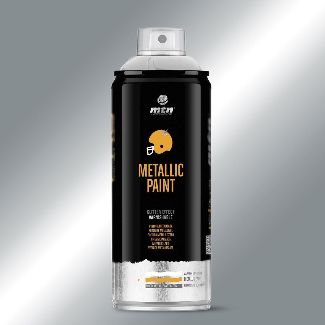 MTN Pro Metallic Aluminium Spray Paint 400mL, , scanz_hi-res