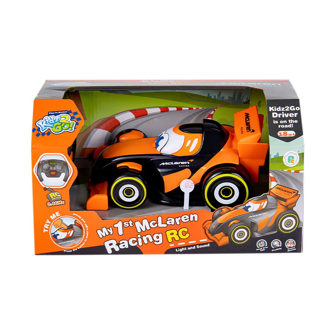 McLaren 2.4G 1:27 Licensed Remote Control Car with Light & Sound, , scanz_hi-res