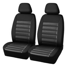 SCA Memory Foam Seat Covers Black Adjustable Headrests Airbag Compatible, , scanz_hi-res