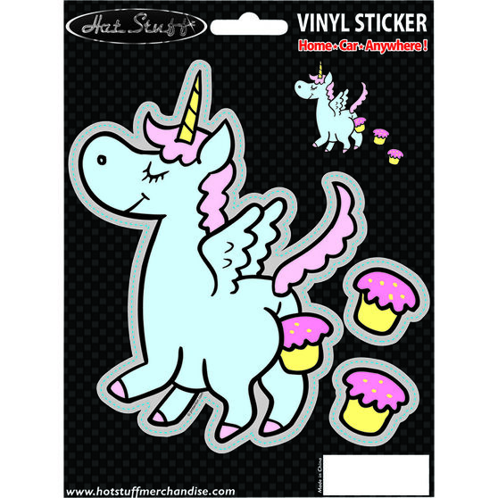 Sticker Unicorn Fart, Vinyl, , scanz_hi-res