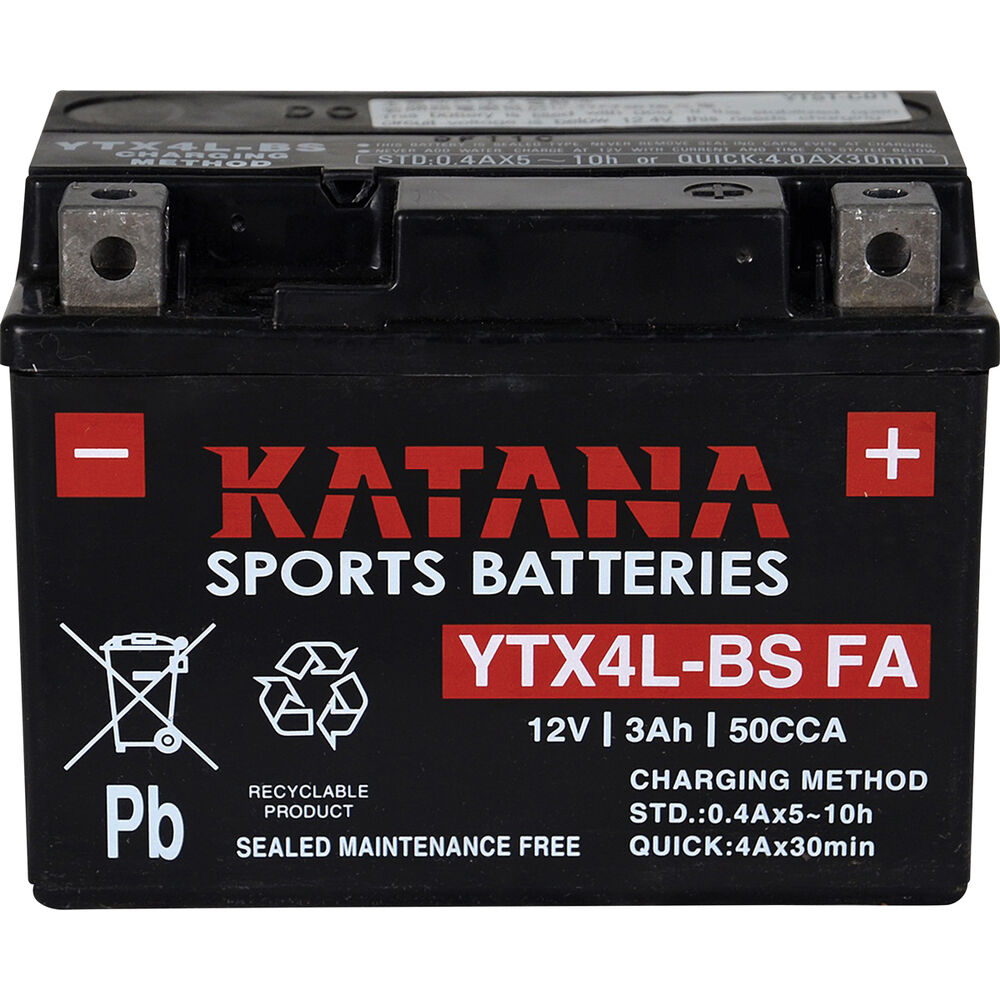 Katana Powersports Small Engine Battery YTX4L-BSMF | Supercheap Auto