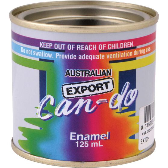 Export Can Do Paint - Enamel, Matt Black - 125mL, , scanz_hi-res
