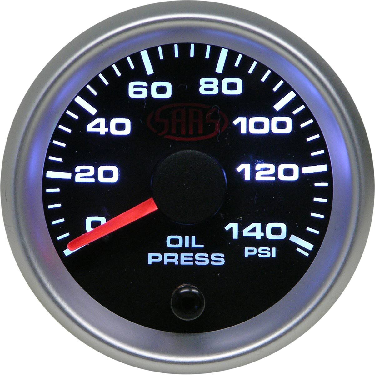 SAAS Oil Pressure Gauge Black 52mm, , scanz_hi-res