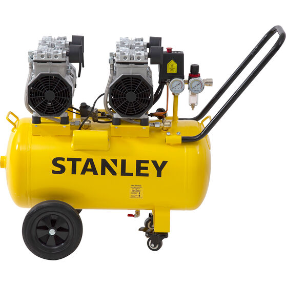 Stanley Air Compressor Silenced 2.75HP 50 Litre tank Supercheap Auto
