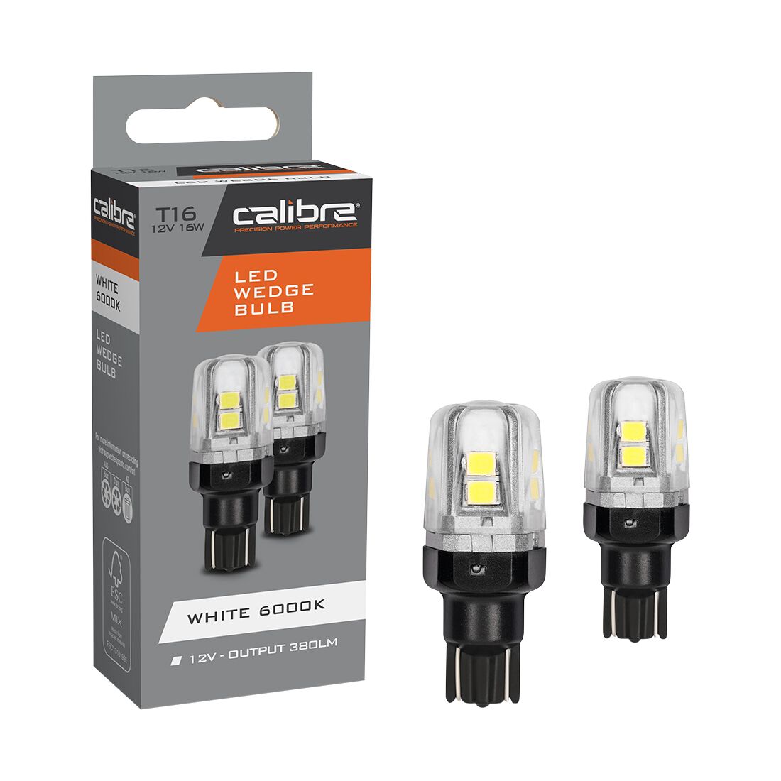 Calibre Automotive Globes - LED Wedge 12V, 16W, T16, , scanz_hi-res