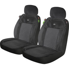 Dickies Repreve Reeves Poly/Mesh Seat Covers Black/Sand Adjustable Headrests, , scanz_hi-res