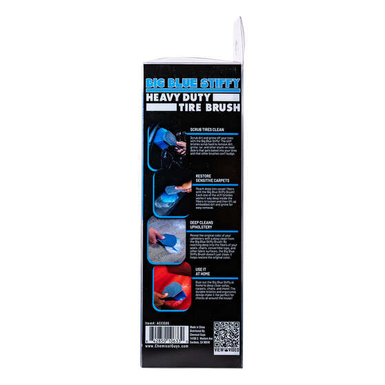 Chemical Guys Big Blue Stiffy Heavy Duty Tyre Brush, , scanz_hi-res