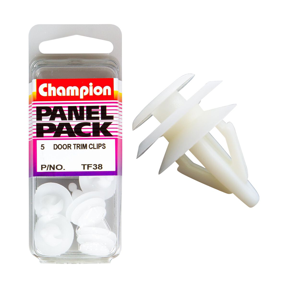 Champion Panel Pack Door Trim Clips&nbsp;TF38, 9mm, , scanz_hi-res
