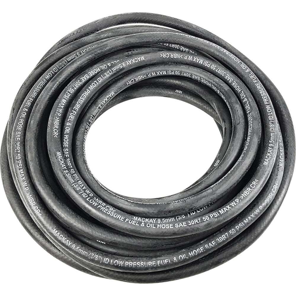 Mackay Fuel & Oil Hose Low Pressure 9.5mm (3/8 inch) Per Metre