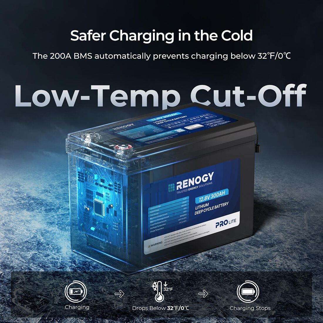 Renogy Lithium Deep Cycle Battery 12.8V 300Ah LiFePO4, , scanz_hi-res