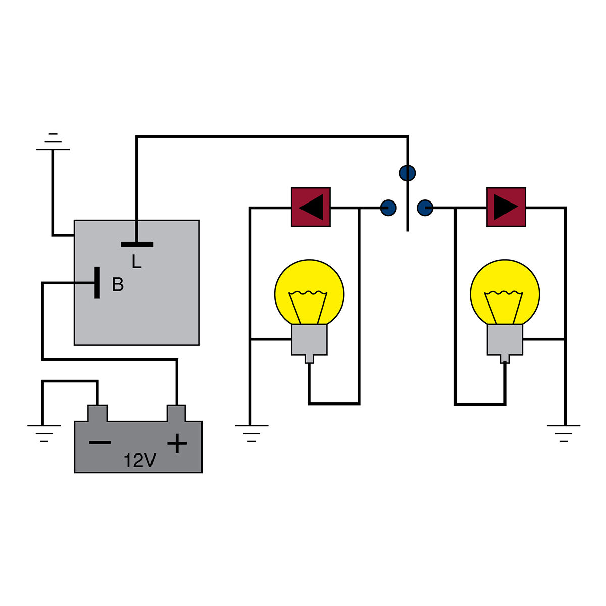 Tridon LED Flasher - 12V 2 Pin, Non -Load Sensitive - LED04, , scanz_hi-res