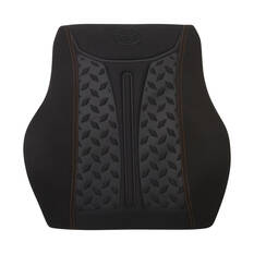 Scholl Copper Infused Memory Foam Black/Orange Lumbar Cushion, , scanz_hi-res