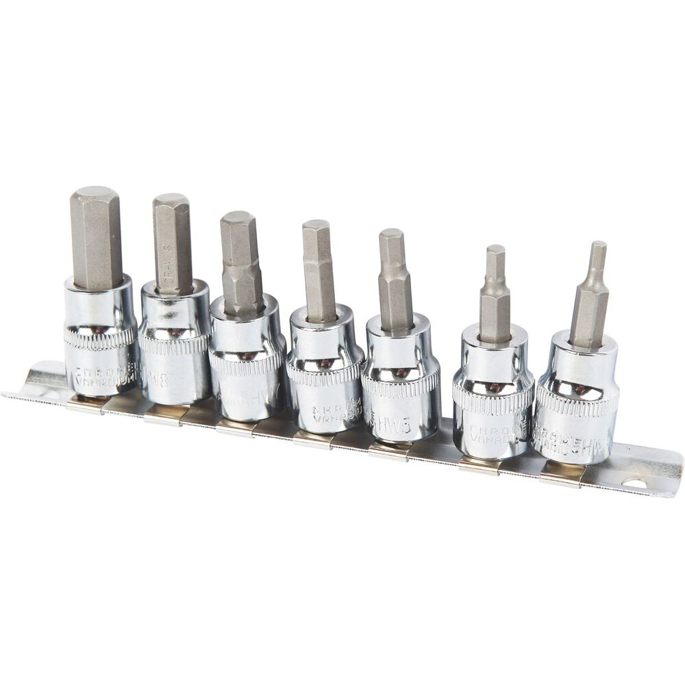 ToolPRO Hex Bit Socket Set 3/8 inch Drive, Metric, 7 Pieces