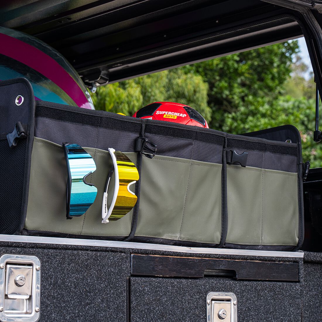 Cabin Crew Triple Ute Organiser Repreve Green/Black, , scanz_hi-res