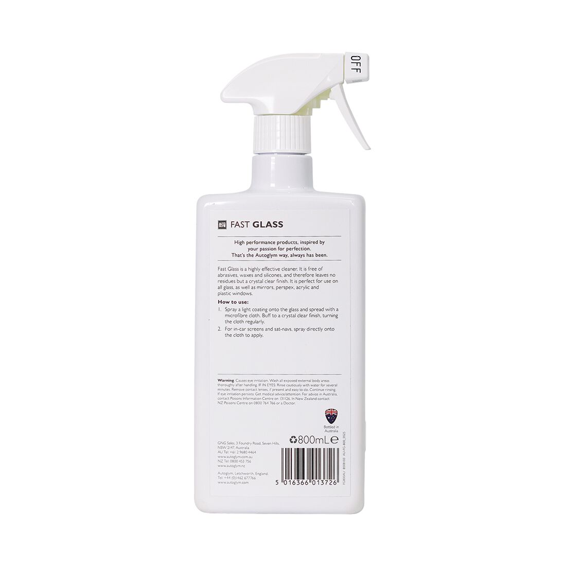 Autoglym Fast Glass 800mL, , scanz_hi-res