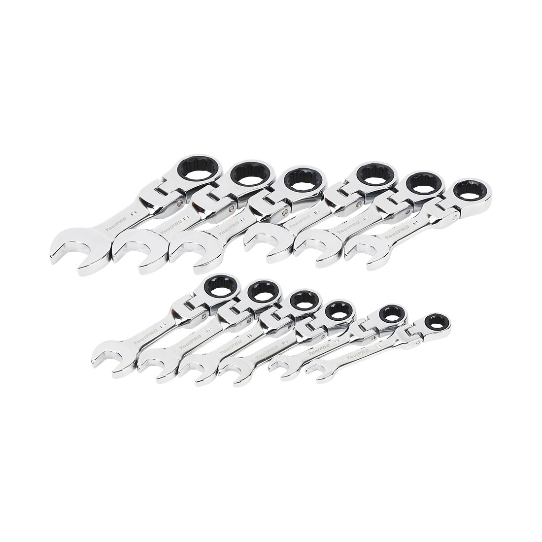 ToolPRO EVA Stubby Flex Spanner Set 12 Piece, , scanz_hi-res