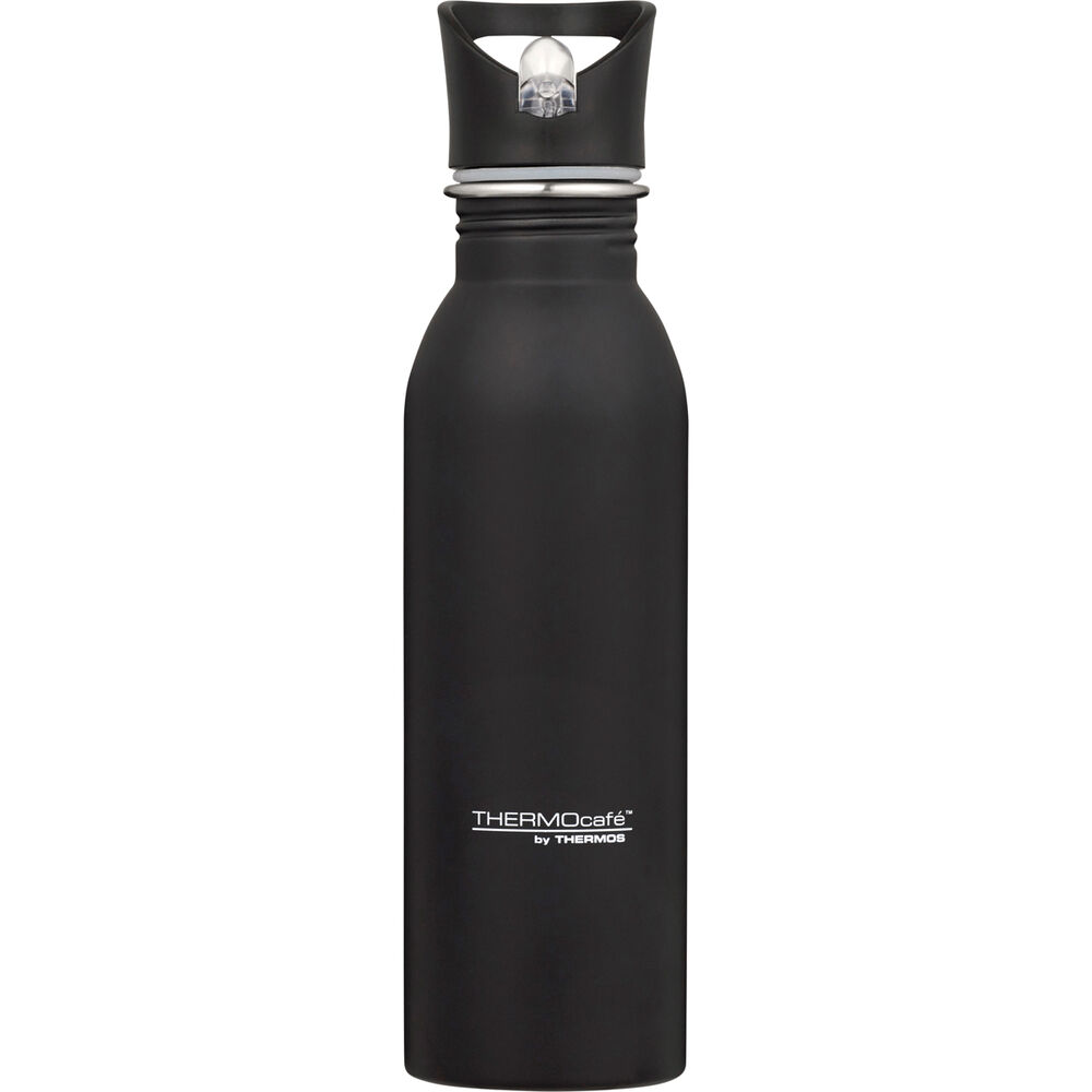 Thermos Thermocafe 700ml Drink Bottle Black, Stainless Steel
