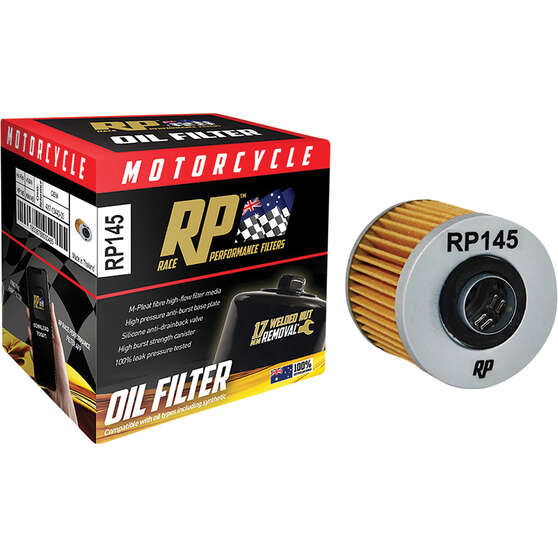Race Performance Motorcycle Oil Filter RP145, , scanz_hi-res