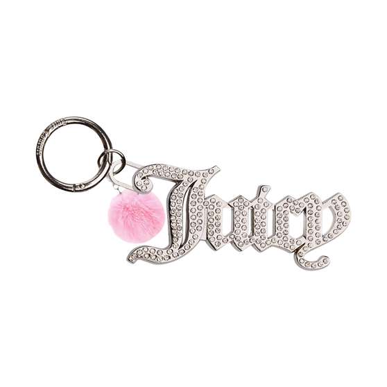 Juicy Couture Bling Juicy Keyring - Pink Pompom, , scanz_hi-res