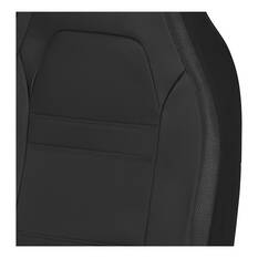 SCA Racing Leather Look & Mesh Seat Covers Black Airbag Compatible, , scanz_hi-res
