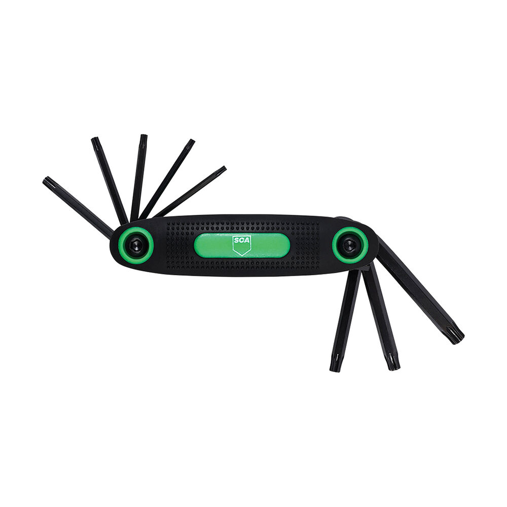 SCA Folding Hex Key Set Metric SAE & Torx 3 Pack Supercheap Auto New