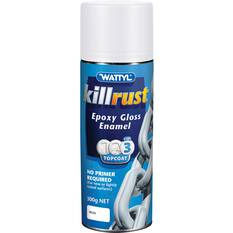 Wattyl Killrust Epoxy Gloss Enamel Paint, White - 300g, , scanz_hi-res