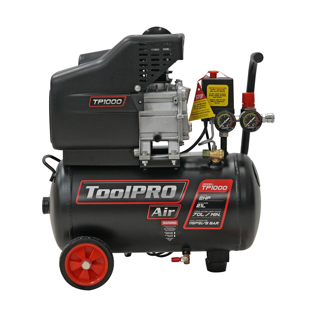 ToolPRO-Air 21L 2HP Air Compressor, , scanz_hi-res