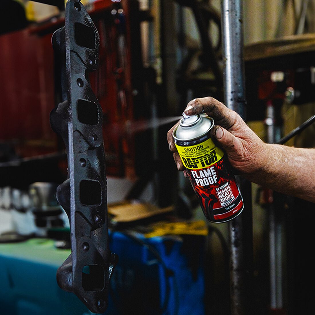 Raptor Flameproof Paint Flat Black, , scanz_hi-res