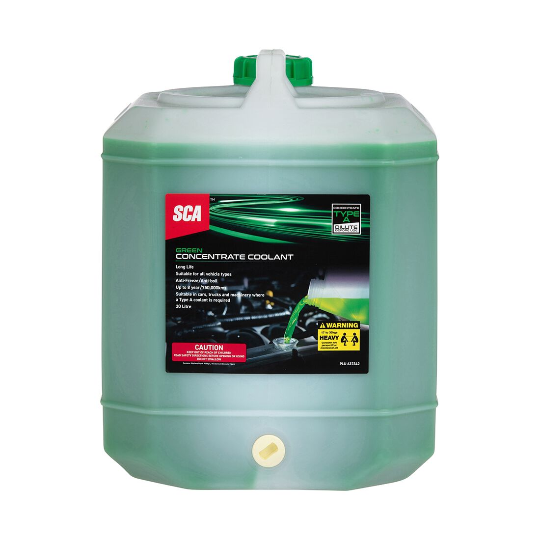 SCA Green Organic Coolant Concentrate - 20 Litres, , scanz_hi-res