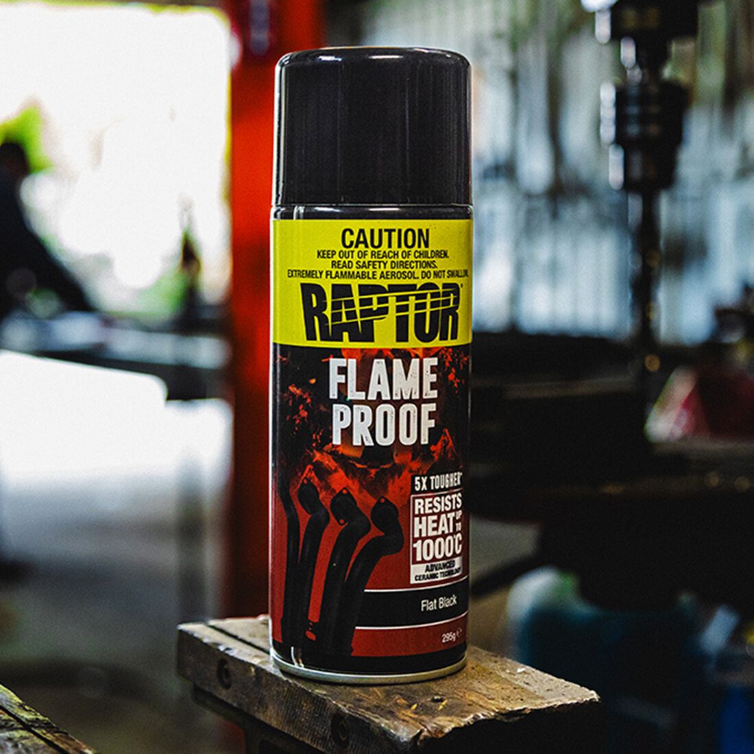 Raptor Flameproof Paint Flat Black, , scanz_hi-res