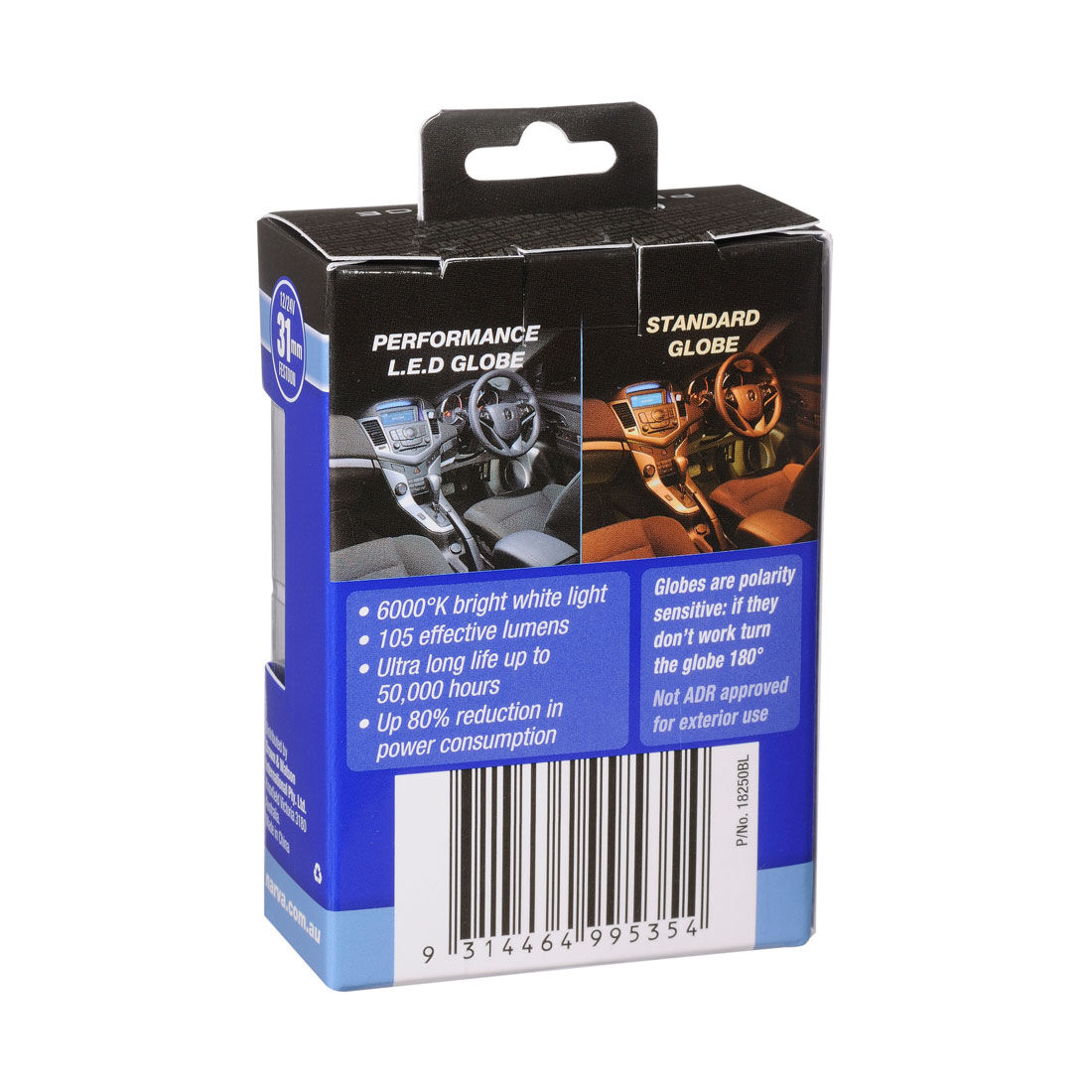 Narva Automotive Globes - Performance LED Festoon 12/24V, 31mm, , scanz_hi-res