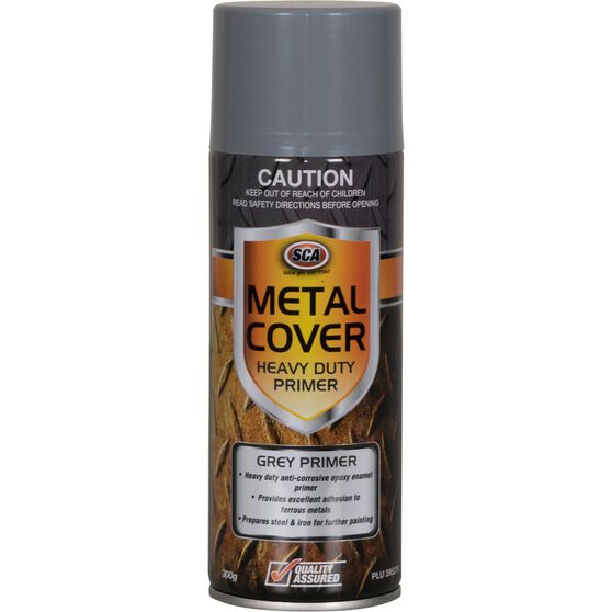 SCA Metal Cover Enamel Rust Paint Heavy Duty Grey Primer - 300g, , scanz_hi-res