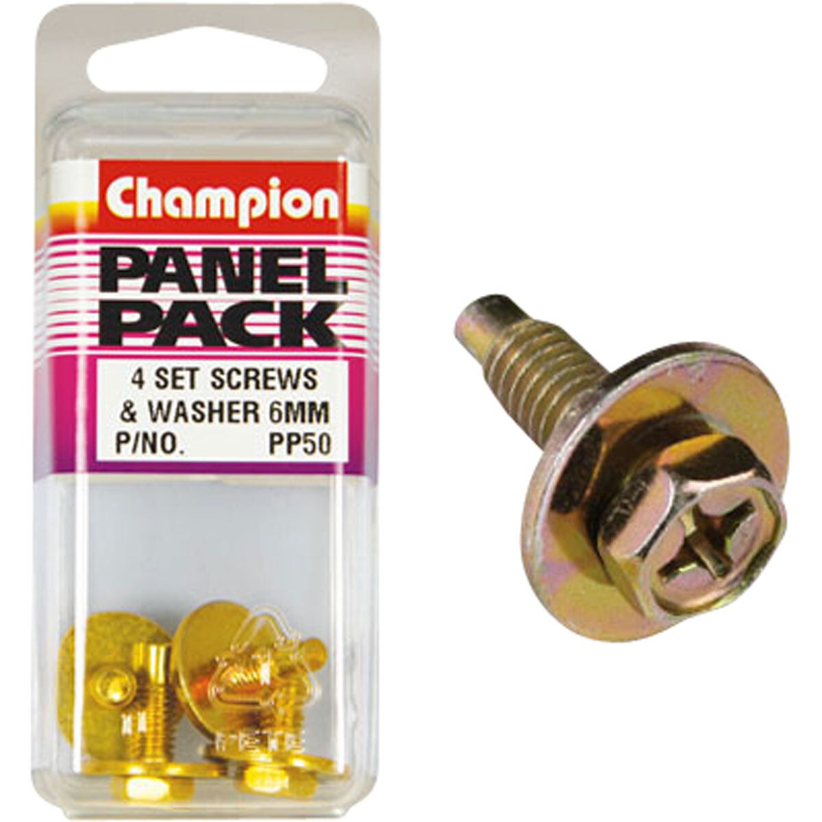 Champion Hex Self Tapping Screw - M16 X 18, PP50, Panel Pack, , scanz_hi-res