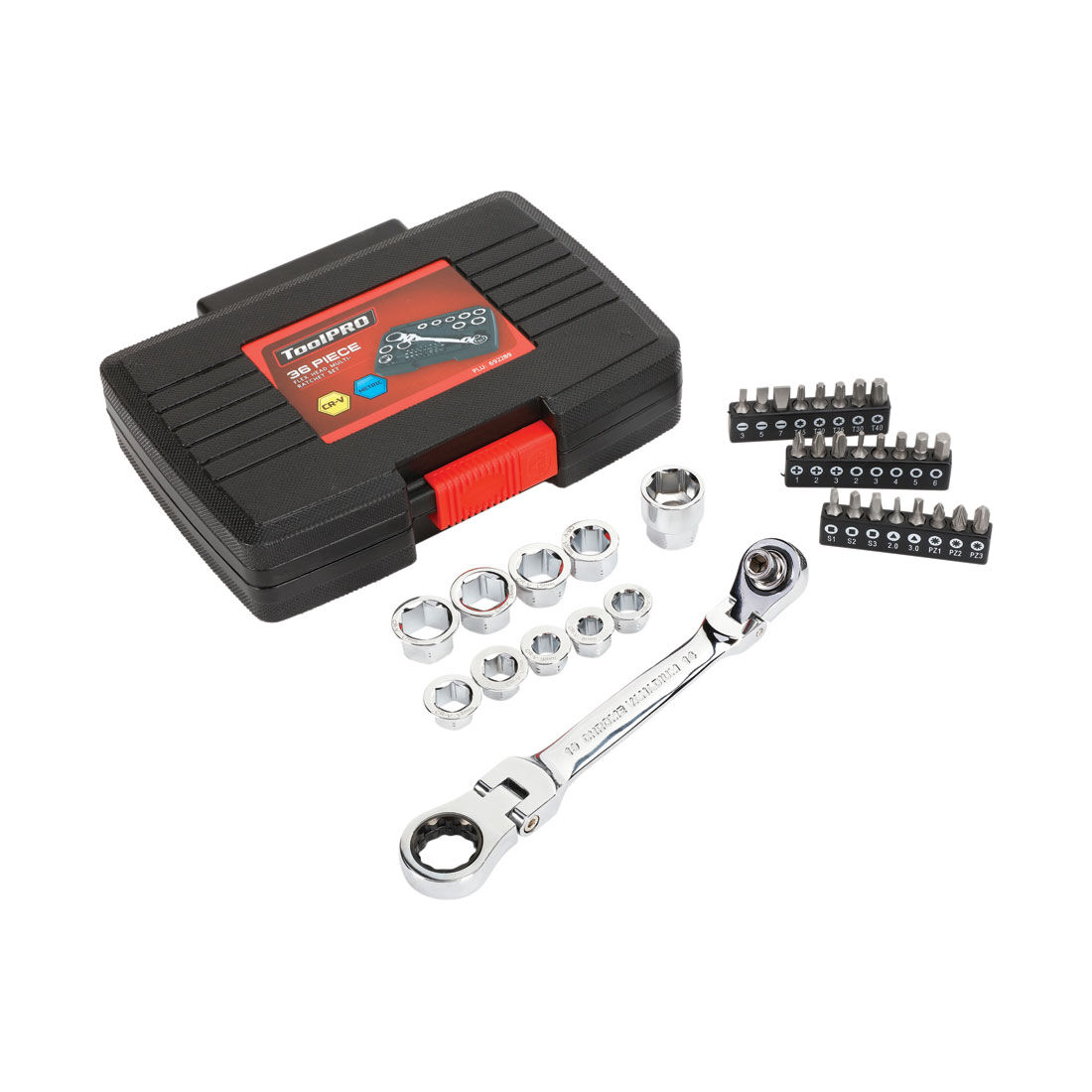 ToolPRO 36 Piece Flex Head Multi-Ratchet Set, , scanz_hi-res