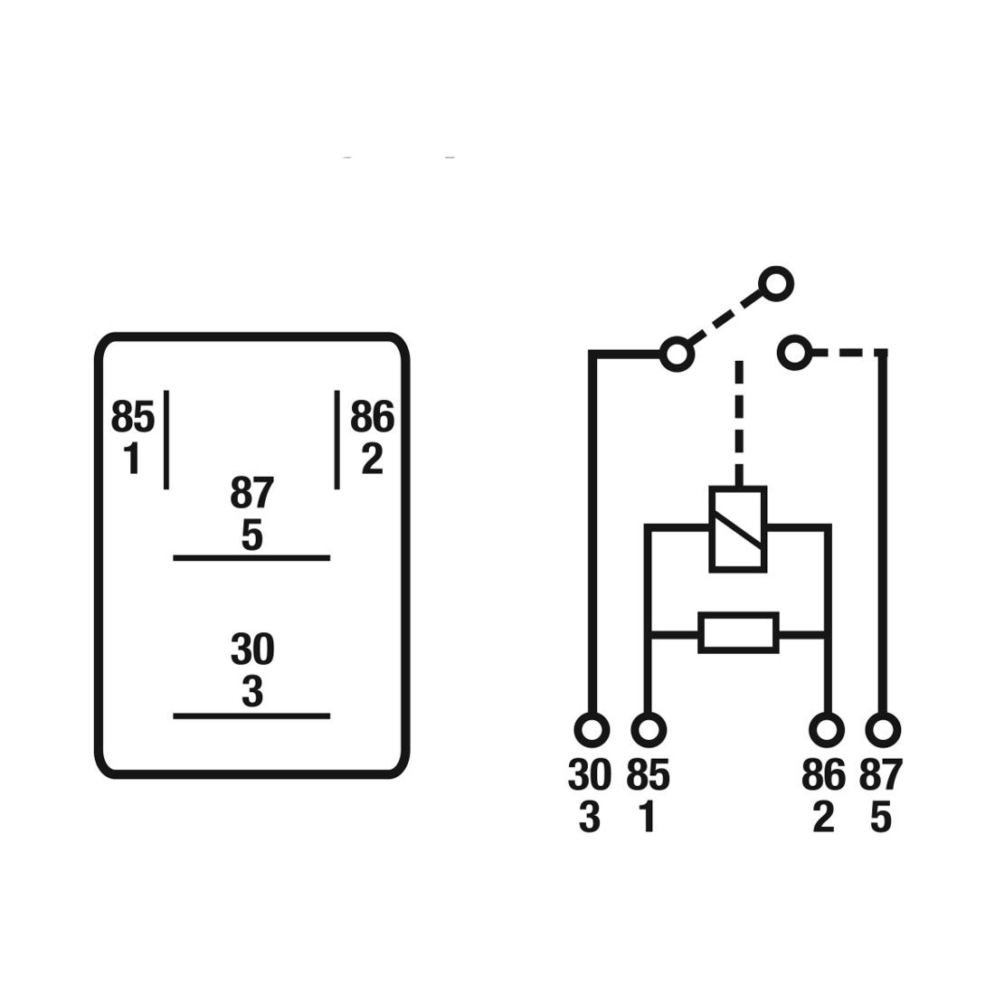 Tridon Relay - Micro, 12V 20 AMP 4 Pin, Non Outage - TR033PAC, , scanz_hi-res
