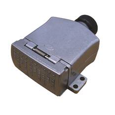KT Cable Trailer Socket, Metal - Flat, 12 Pin, , scanz_hi-res