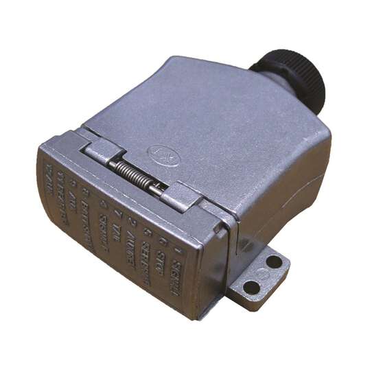 KT Cable Trailer Socket, Metal - Flat, 12 Pin, , scanz_hi-res