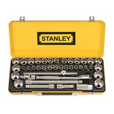 Stanley Socket Set 1/2" Drive Metric/SAE 40 Piece, , scanz_hi-res