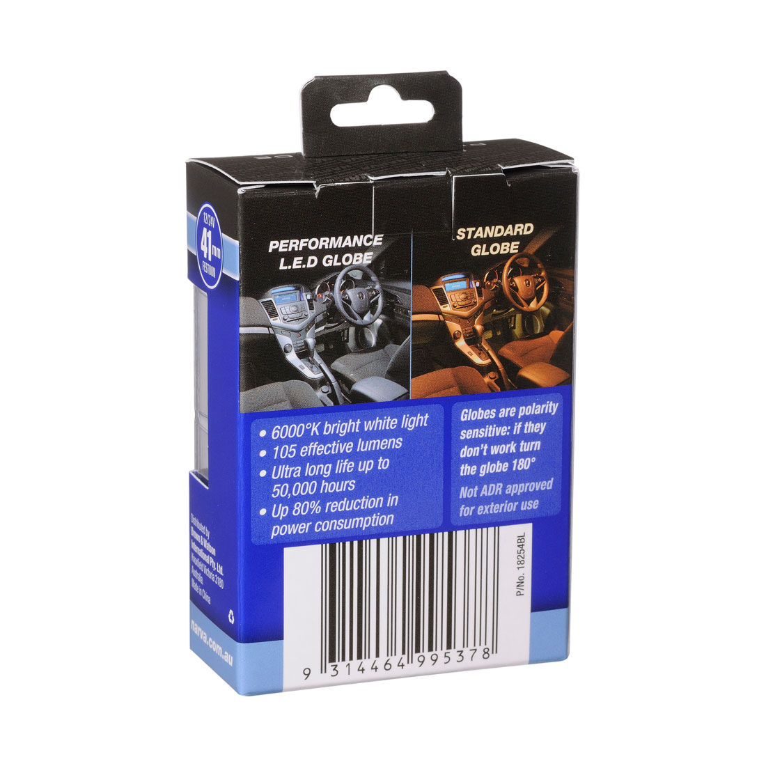 Narva Automotive Globes - Performance LED Festoon 12/24V, 41mm, , scanz_hi-res