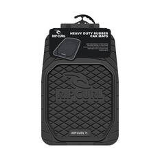 Rip Curl Logo Floor Mats PVC Black Front Pair, , scanz_hi-res