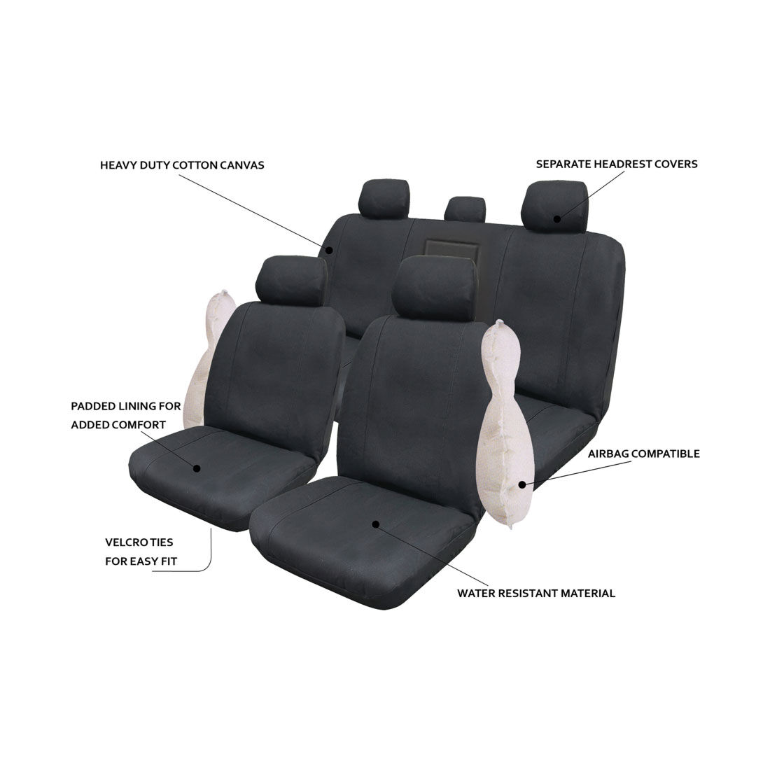 Ilana Horizon Tailor Made Pack For Mitsubishi Triton MQ Dual Cab 01/15+, , scanz_hi-res