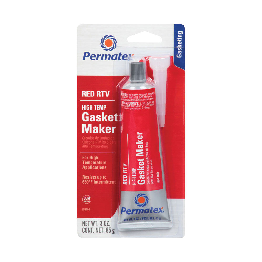 Permatex HighTemp RTV Silicone Gasket Maker Red, 85g Supercheap