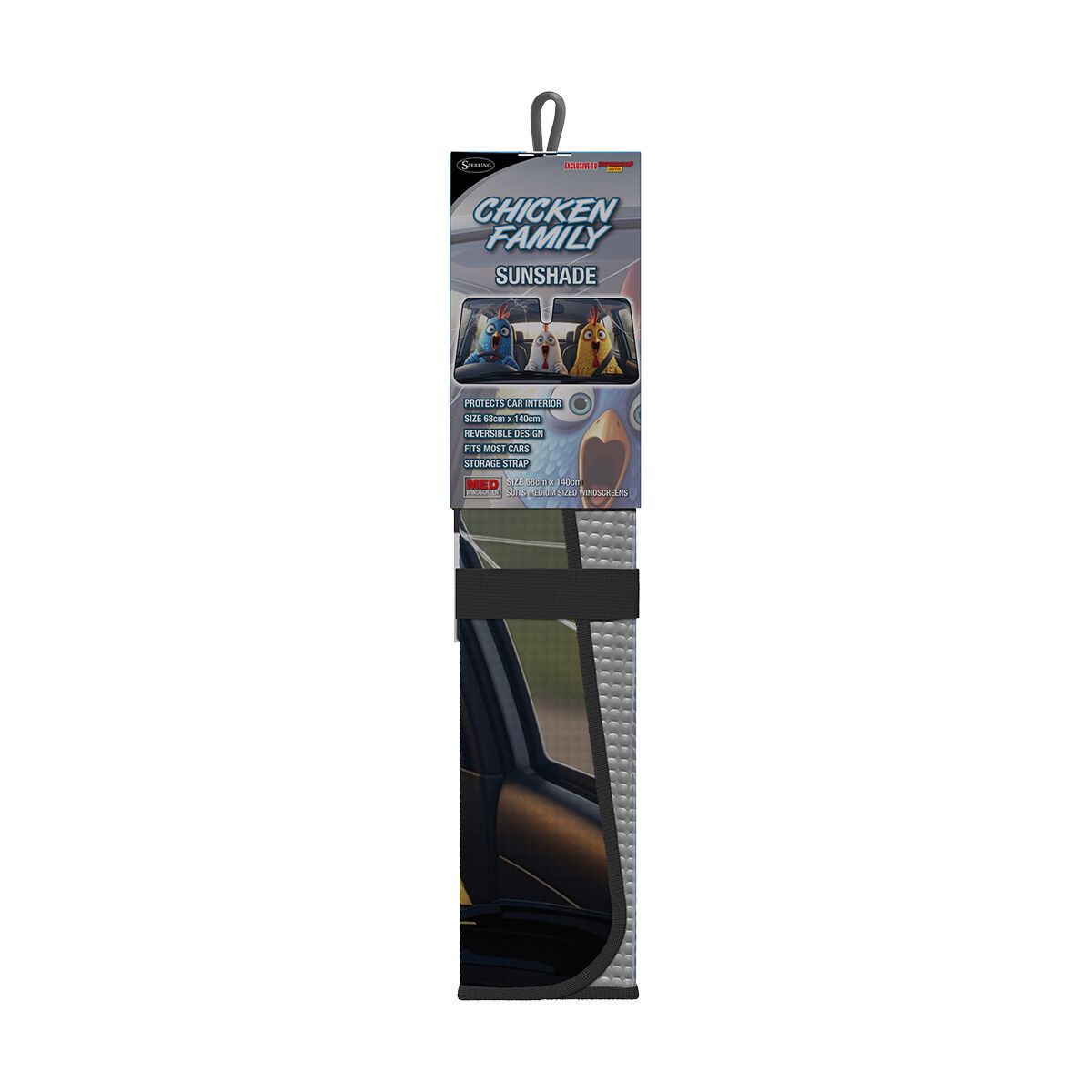 Chicken Family Sunshade Accordion Front, , scanz_hi-res