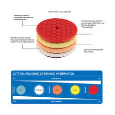 Kincrome Polisher Pad Set 4 Piece, , scanz_hi-res