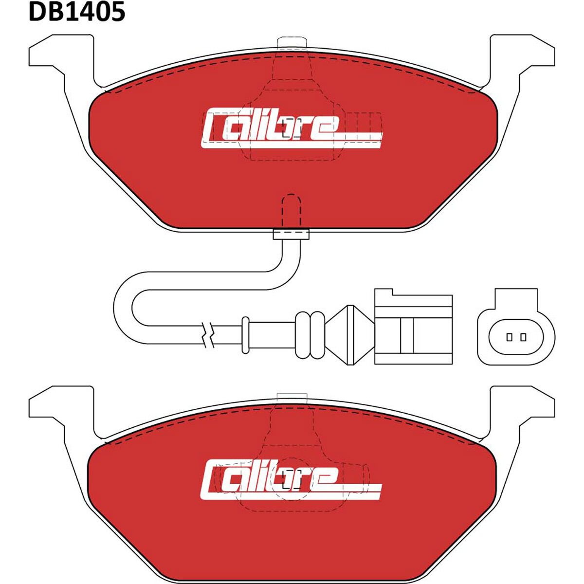 Calibre Disc Brake Pads DB1405CAL, , scanz_hi-res